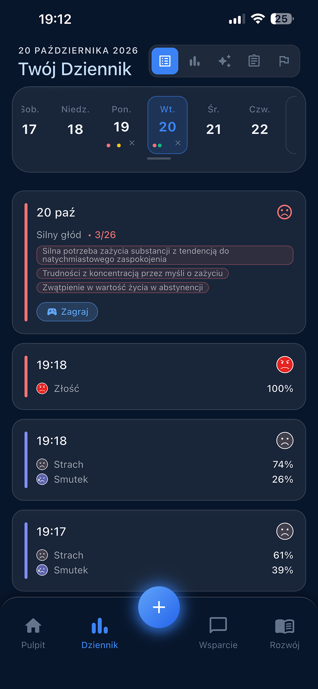 Analiza emocji w aplikacji Restart